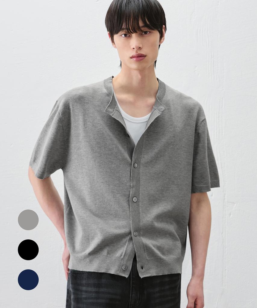 Draw Fit Cooling Modal Half Round Cardigan [3 Colors]