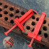 2Pcs Brick Hook Clips Brick Wall Clips for Hanging Leveling Measuring Tool Brick Liner Brick Wall Brick Mounting
