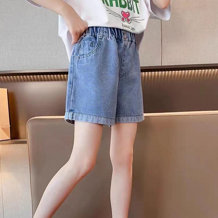 Dżinsowe Szorty Letnie dla Dziewczynek Dziecięce Luźne i Cienkie Spodnie Letnie do Noszenia na Zewnątrz