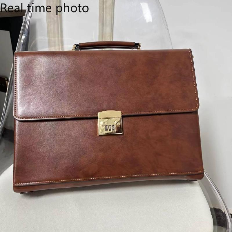Men's Business Handbag Password Lock Briefcase Rero Portfolio Attache Case Large Capacity Office Computer Bag