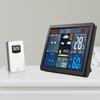 Weather Station Alarm Clock Wireless Thermometer Digital Alarm Clock with Outdoor Sensor Temperature/Humidity for Bedroom Office