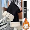2025 Versatile Lambswool Warm Commuting Pants: Autumn/Winter Plus Velvet Casual Slit Style