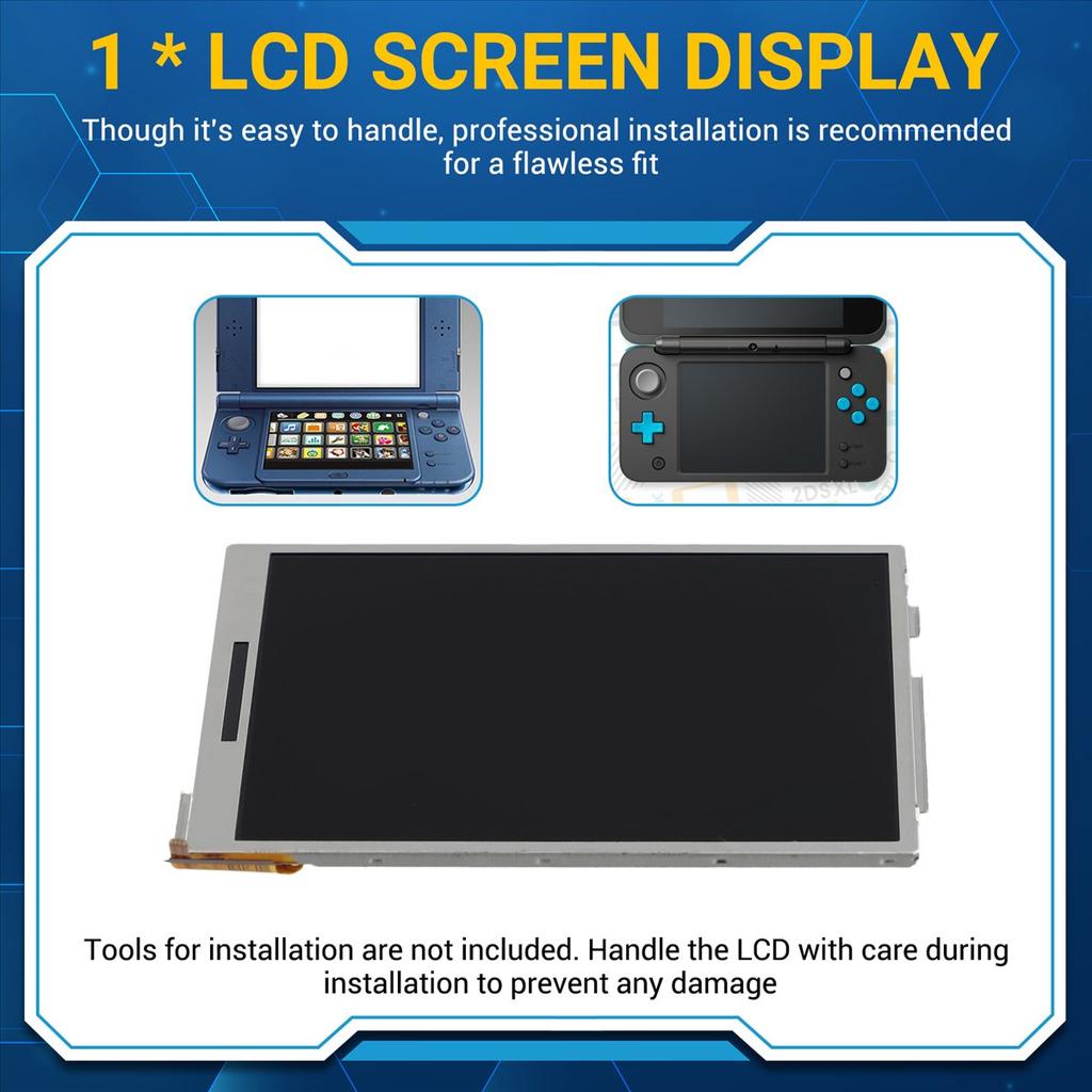 AS62 Replacement for Nintend 3DS XL LL Lower LCD Screen Display LCD Screen Replacement Accessories