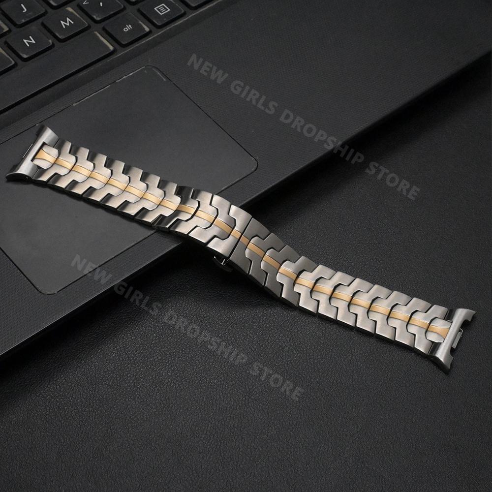 Kovový náramek Business pro Samsung Galaxy Watch 8 Classic 46mm Nerezový řemínek pro Galaxy Watch 8 44mm 40mm Příslušenství