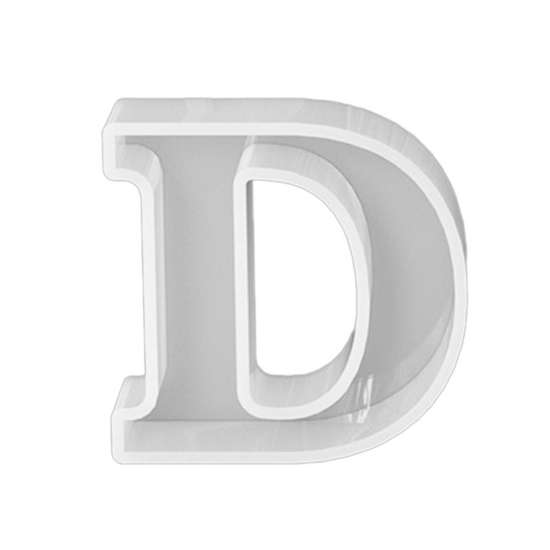 Silicone Pendant Mold Clay Molds Letter Shaped Silicone Keychain Moulds Pendant Accessories Gift for Hand Making Lover