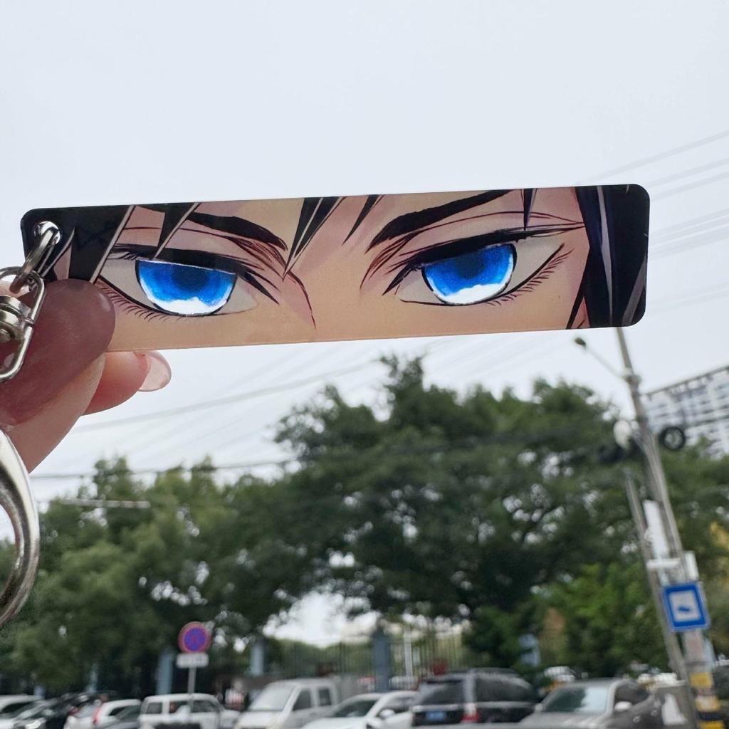 Colgante Llavero Anime Demon Slayer Kimetsu No Yaiba Kamado Tanjirou Doble Cara HD Colgante de Bolsa Regalo Para Fans Accesorios Cosplay Regalo de Joyería
