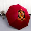 Spain National Football Teampattern, automatic folding umbrella, portable and foldable design, 8 ribs, a Christmas or birthday gift.