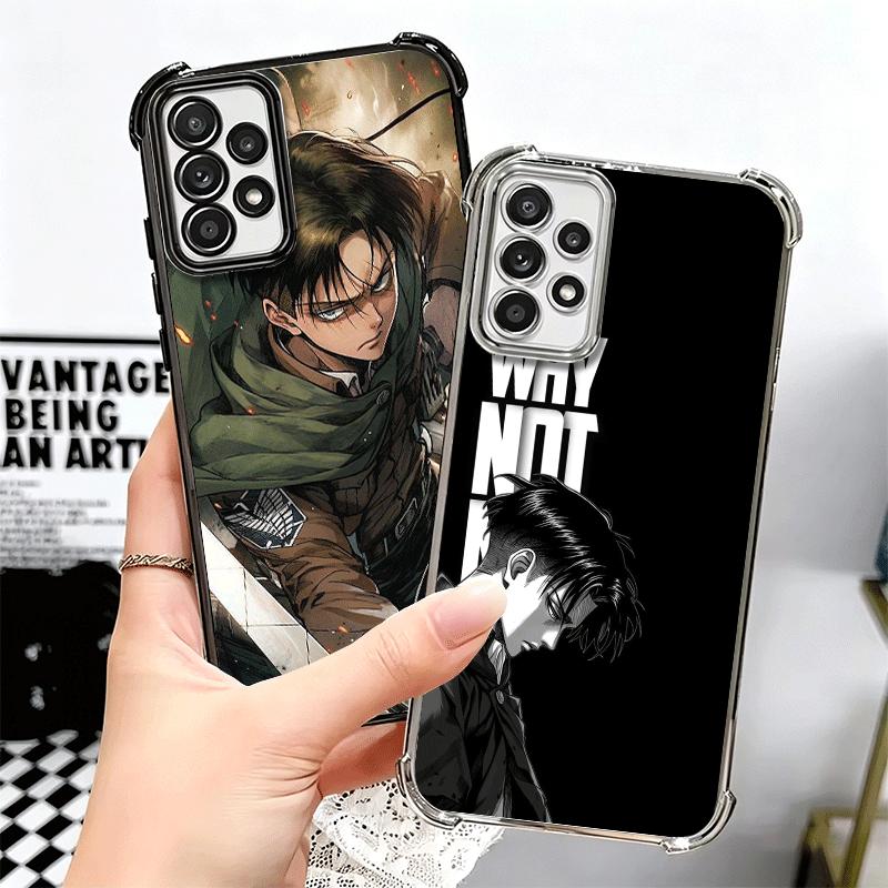 A-Attack On T-Titan Levi Beschichtung Handyhülle Für Samsung A17 A07 A37 A57 A16 A56 A15 A55 A14 A54 A13 A53 A26 A36 A25 A35 A24 A34