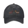Cute Cartoon Dachshund Plush Toy Gift  New Vintage Washed Cotton Baseball Cap Parent Kids Sun Hats