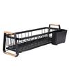 Dish Rack and Drain Board Kitchen Plate Cup Dish Drying Rack Tray Cutlery Dish Drainer with Wood Handle