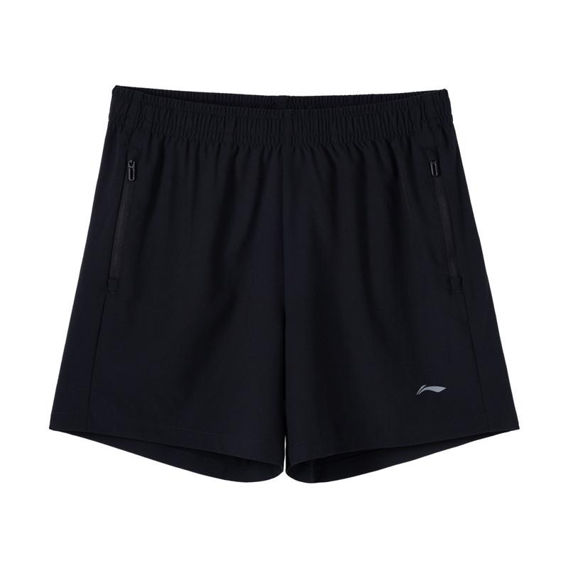 Li-Ning Fitness Series Elastic Simple Comfortable Versatile Shorts Women shorts Black AKSW518-1 S