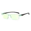 Neu Anti Blue Ray Lesebrille Smart Automatische Zoom Lesebrille Autofokus Power + 1,0(100) ~ +7,0(700) Halbrand Unisex