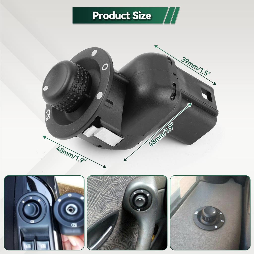10 pins Mirror Control Switch Knob 8200676533 8200109014 109014 For Renault Clio 3 Mk3 Laguna 2 Scenic Megane 2 Kangoo 2007-2017 Switches4