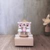 Handmade Wooden Rotating Music Box - Creative Christmas Gift, Desktop Decorative Craft with Musical Mechanism