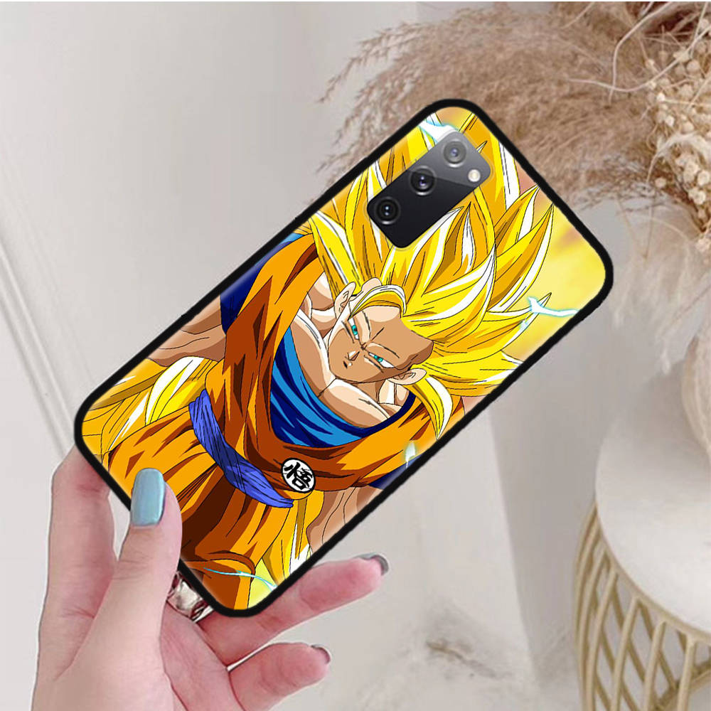Husă Neagră pentru iPhone 16 15 Plus 14 13 12 11 Pro 8 6 SE XR XS Max P30 Nova 5T Y5P Y6 Y7 Y8P Y9 Realme C30 C33 C31 W-85 Dragon Ball Z