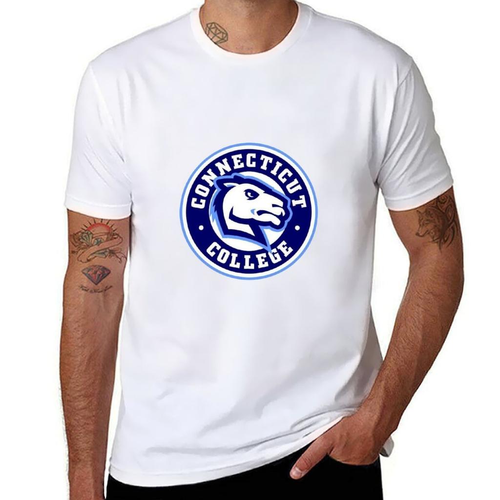 Connecticut College T-shirt T Shirts For Man Pack White Black Cotton T-shirt Plain For Man Package Cotton T Shirt Man T-shirt