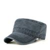 2023 Spring Summer Dad Pure Cotton Leisure Flat Top Military Hat Man Sun Caps Woman Plus Size Blank Navy Cap 55-59cm 60-65cm