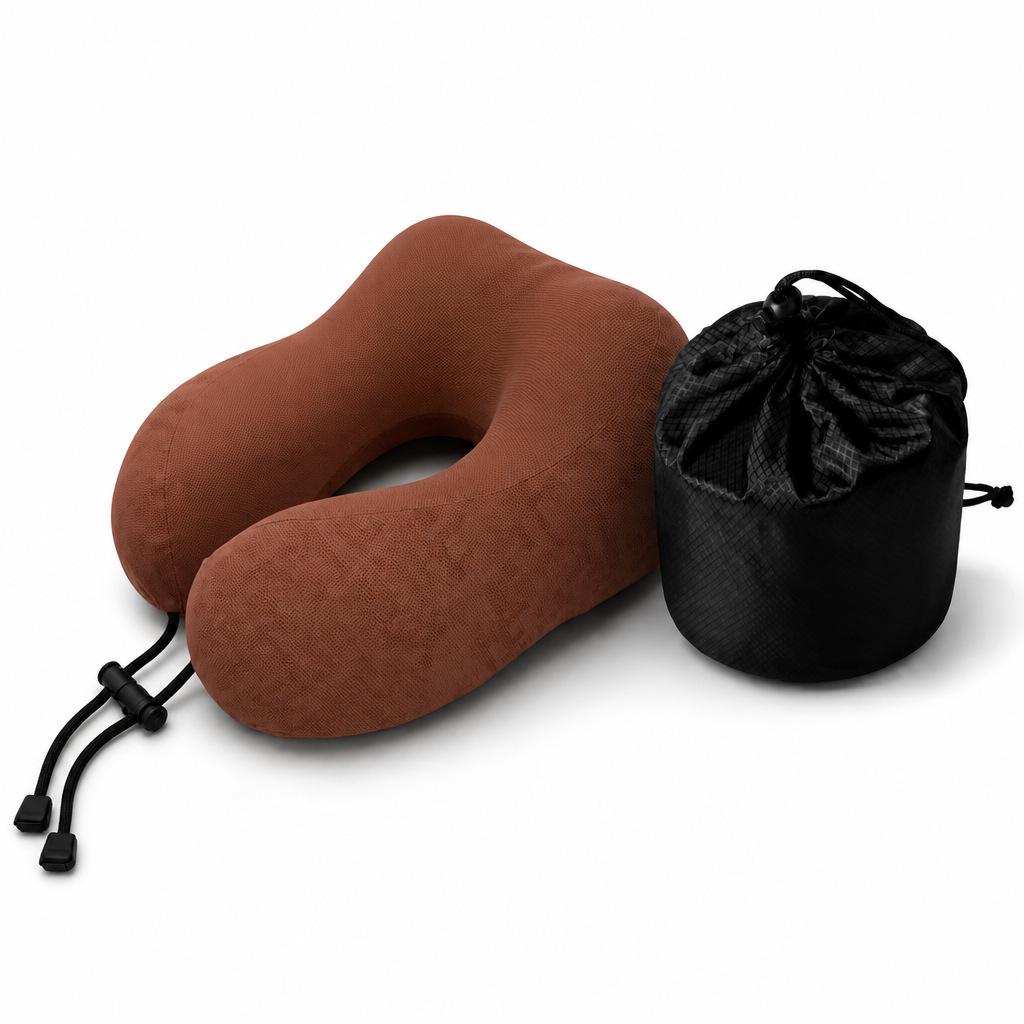 Portable Memory Foam U-Shaped Neck Pillow - Travel Sleep Support and Comfort