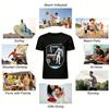 Vintage Astronaut Academy Print Tee Space Themed Casual Top Pure cotton T-shirt