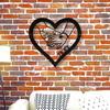 Custom Metal Love Hand Sign Heart Shaped Wall Art Decor Indoor Outdoor