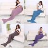 Scale Vintage Fish Pattern Mermaid Woollen Blanket Knitted Cozy Autum Spring
