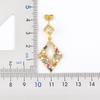 Nidin Japan and Korea New Fashion Long Drop Earrings Inlaid Zircon Pearl Shiny Temperament Ear Jewelry Anniversary Party Gifts