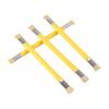 4PCS Double Heads Anti‑Static Hard Brush Mobile Phone Repairing Soldering Cleaning Tool(Yellow )