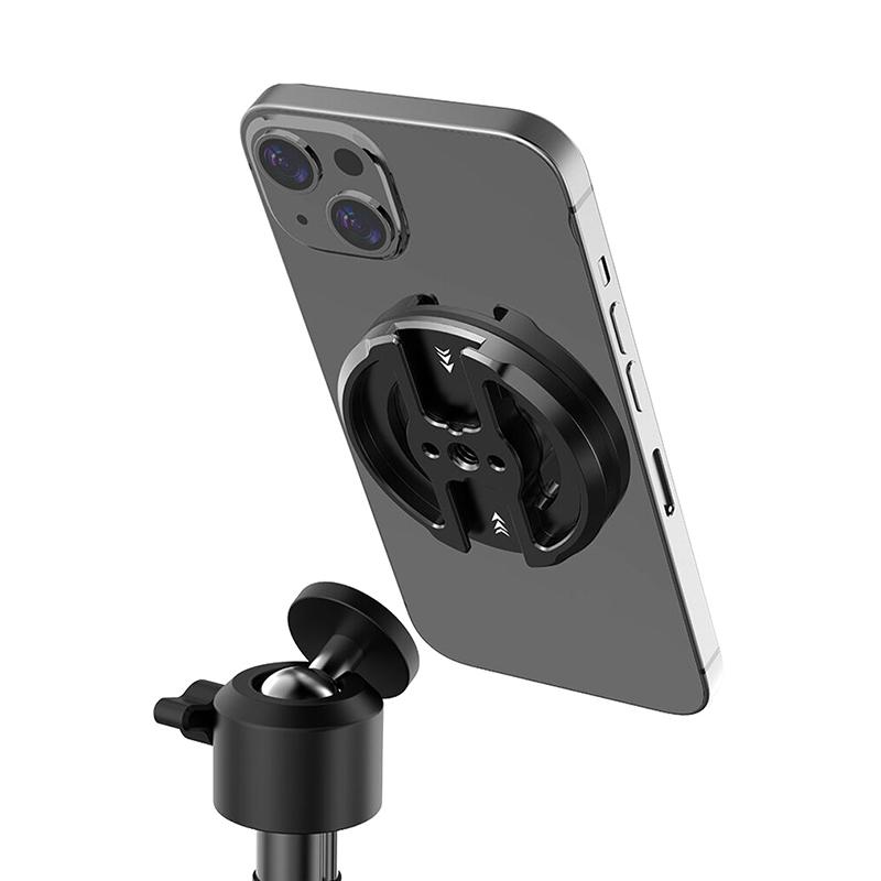 360° Aluminum Magnetic Phone Holder W 1/4 Cold Shoe Photography Fixed Bracket For Iphone 15 14 13 12 Pro Max Magsafe Xiaomi