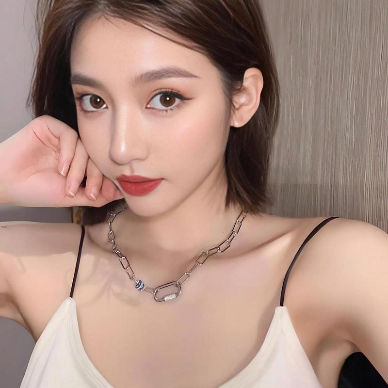 APM Monaco necklace YACHT CLUB [Romantic Confession] Chain-shaped colorful slip ring, simple, fashionable, classic design, versatile style AC5093M