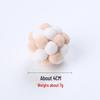 Handmade Colorful Bell Ball: Interactive Plush Chase Toy for Cats