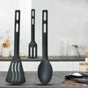 3PCS Mini Nylon Kitchen Utensils Set For Kids Kitchen Cooking Tools  Slotted Turner Solid Spoon Fork Spade Fork Spoon Dinnerware