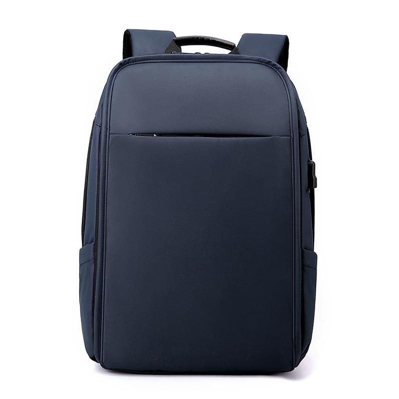 

Модный повседневный простой трендовый универсальный рюкзак большой вместимости мужской деловой рюкзак для поездок 1 темно-синий