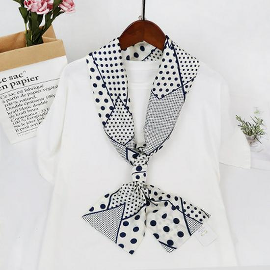 Korean Style Versatile Long Silk Ribbon Scarf