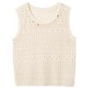 Sancai Bohemian Hollow Knit Sleeveless Top