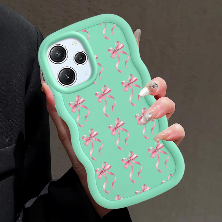 Růžová mašlička Měkký kryt pouzdro na telefon pro Xiaomi Redmi 10A A5 14C 13C A1+ A2 Plus 9C 9T 12C A3 10C