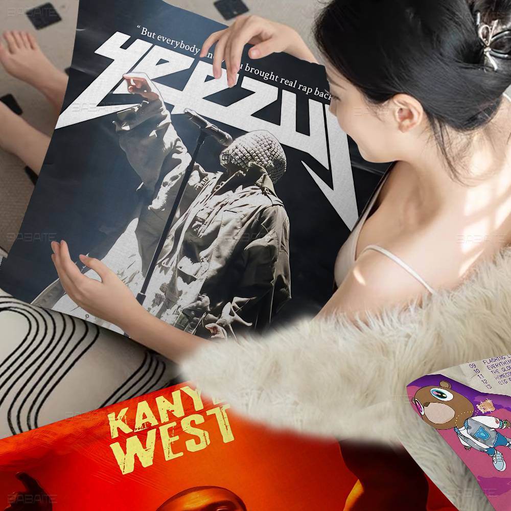 Classic Rapper K-Kanye W-West Y-Ye Cushion Cover Decorative Pillow Sofa Home Decor Case Pillow Cases