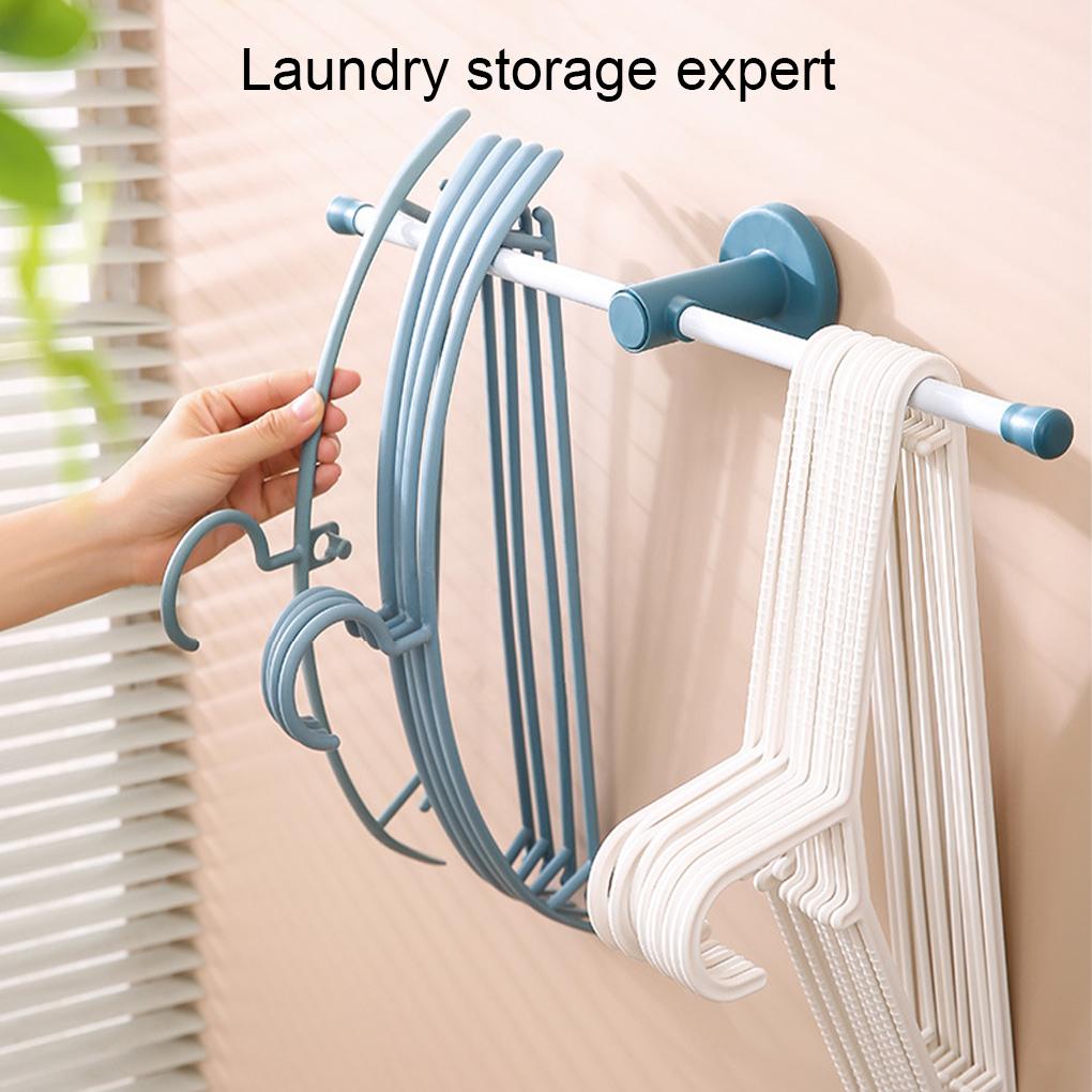 Storage Rack Clothing Holder Puncture-free No Drill Handily Install Convenience Multipurpose Sundries Mount Home Supplies