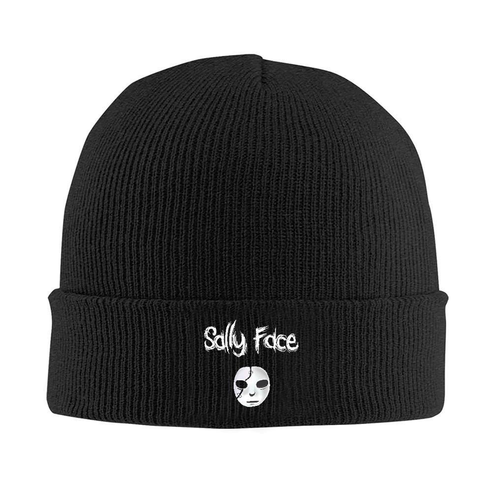 Pc Knit Cuff Beanie Sally Face Game Merch Winter Knitting Skull Cap Bonnet Hats