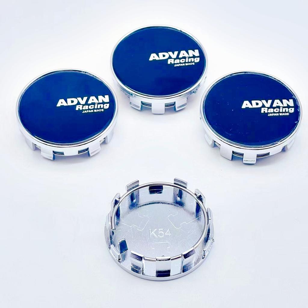 4pcs/Set High Quality 54mm ADVAN  Racing Car Wheel Center Hub Rim Cap Styling Cover For ADVAN Emblem Badge Stickers Accessories