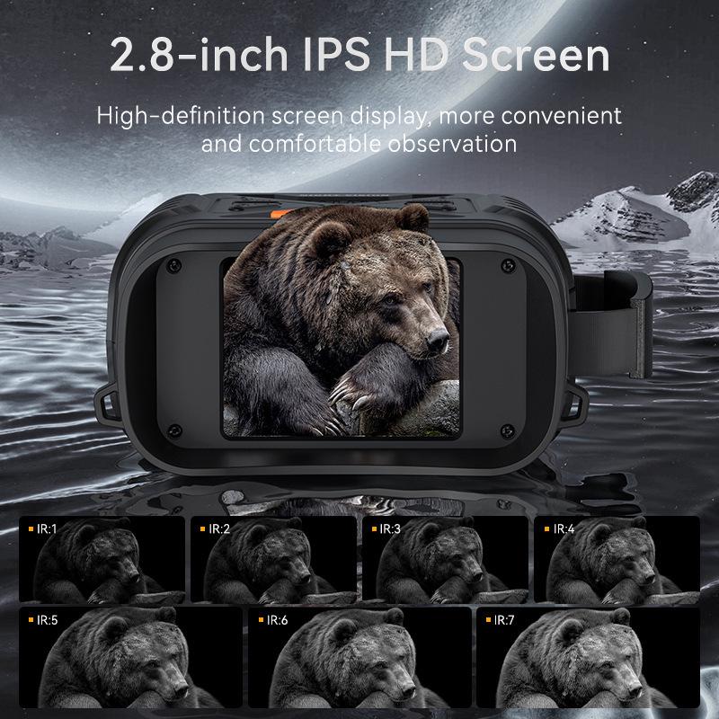 2024 Ultra HD 10x Infrared Binoculars: 7-Level, 2.8-inch IPS Day & Night Vision