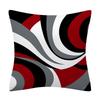 Trendige Schwarze Rote Postmoderne Abstrakte Linien Kissenbezug Polyester Mode Gestreifte Dekorative Kissen Für Sofa Sitz Home Decor