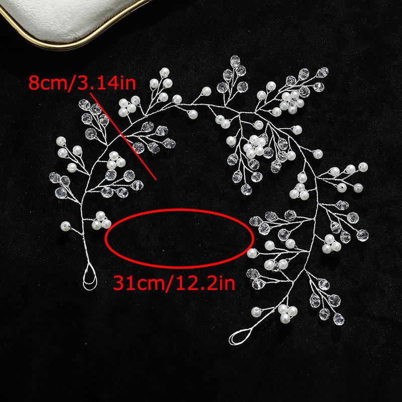 

1 шт. Бусины Ручная работа Аксессуары Свадьба Пластиковая Повязка на голову Невесты Подарок Повязка на голову Элегантная Простота