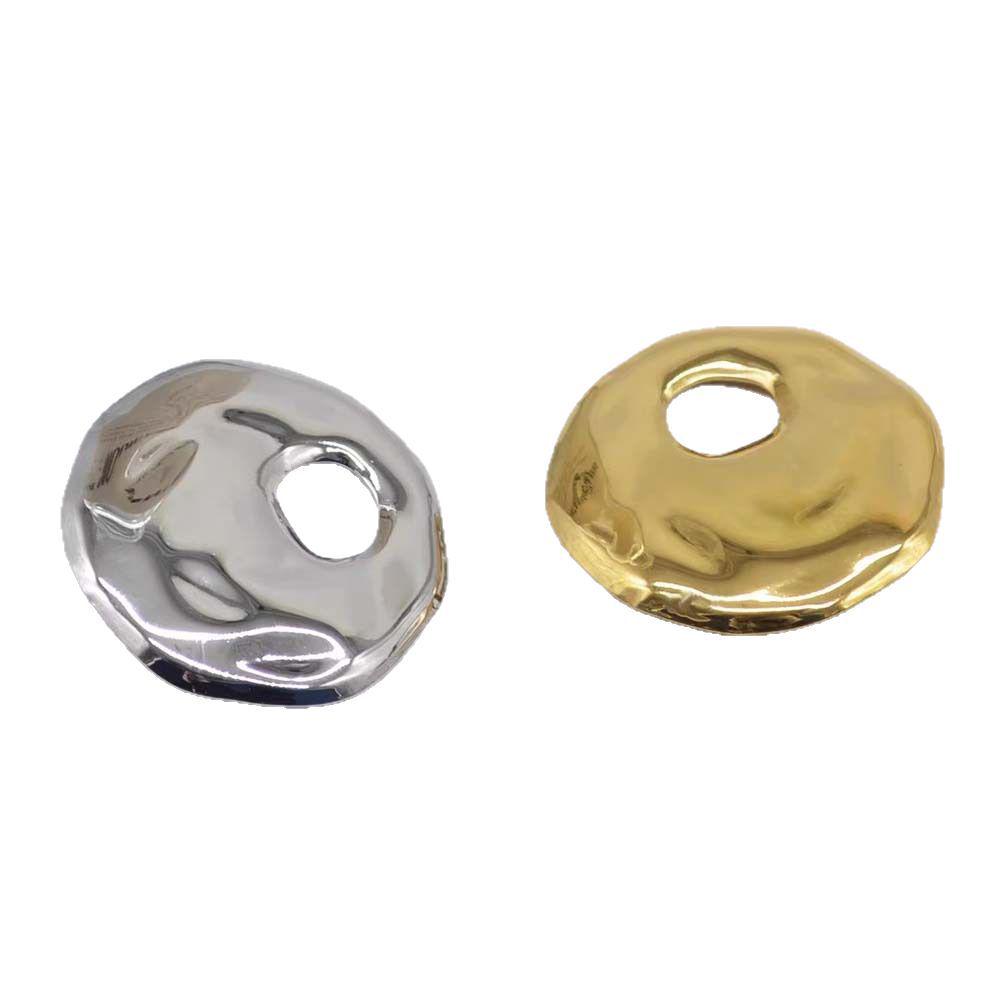 Vintage Irregular Metal Water Ripple Brooch for Women - Trendy Fashion Pin