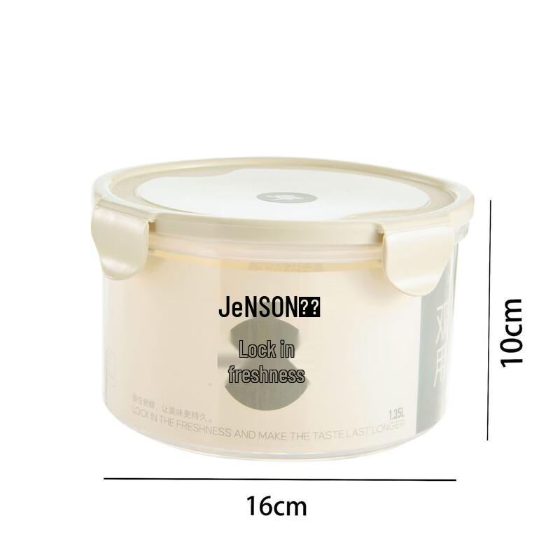 ZISIZ Round Plastic Food Storage Container Set