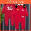F1 Racing Car Baby Romper With Cotton Blend Fabric For Newborns Safety Level A