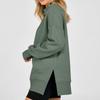 Women's Long Sleeve Stand Collar Pullover Sweatshirt