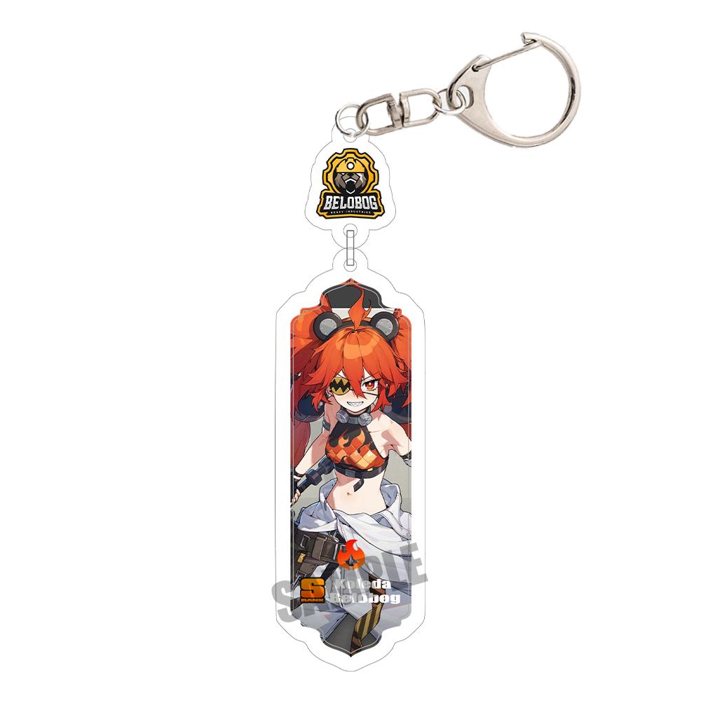 Game Zenless Zone Zero Acrylic Keychain Aria Cissia Nangong Yu Backpack Keyring Pendant Belle Nicole Demara Decorative Ornament