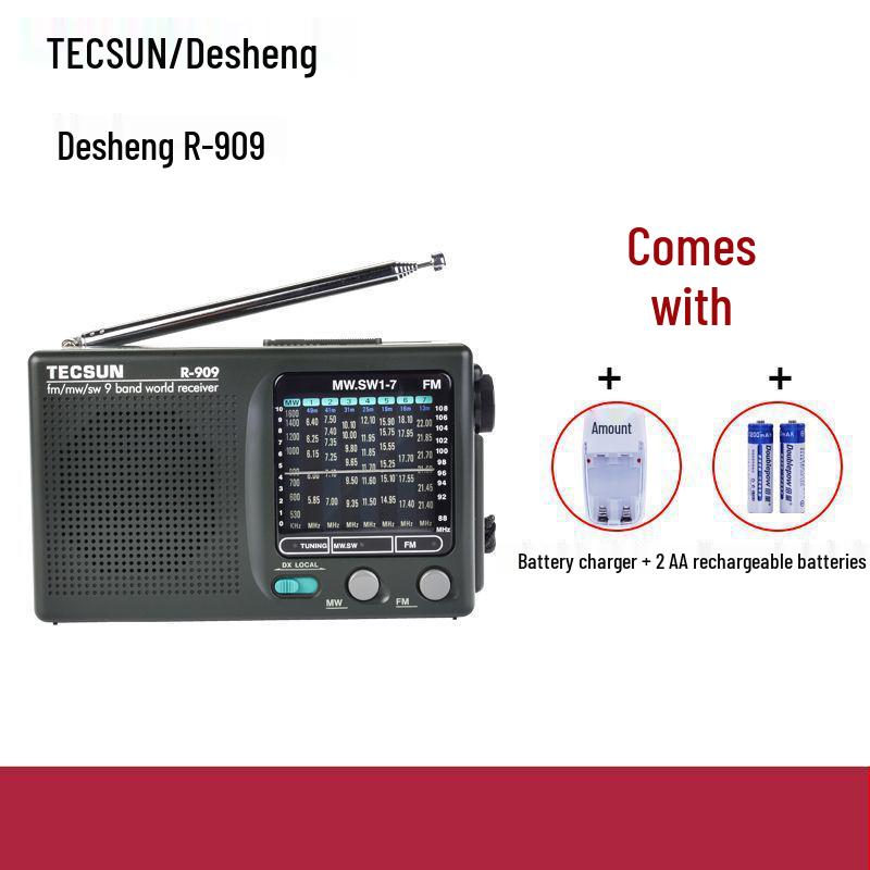 Desheng Portable Multi-band AM/FM Radio for Seniors