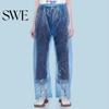 Outdoor Kleinkind Strampler Wasserdichte Regenhose Elastischer Bund Hose für Herren Damen 130cm/107cm Nicht bedeckende Länge Nicht Einweg Schneesport