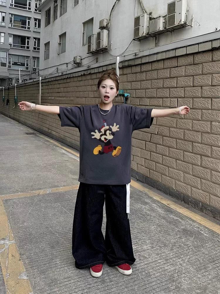 Women's Plus Size Pure Cotton Korean Style Loose Short Sleeve T-Shirt - New Summer Design
